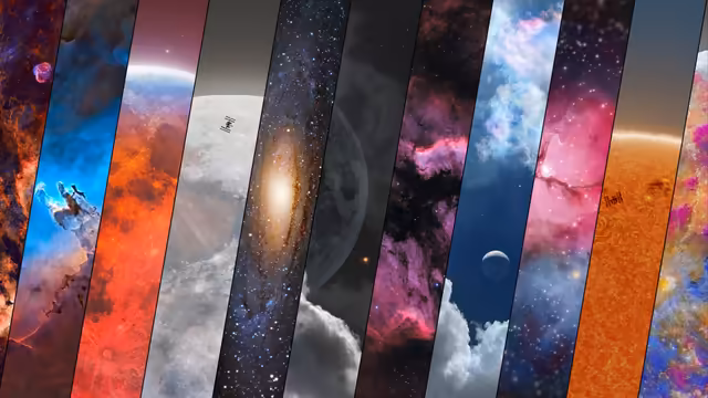 Cosmic Space Stripes Universe