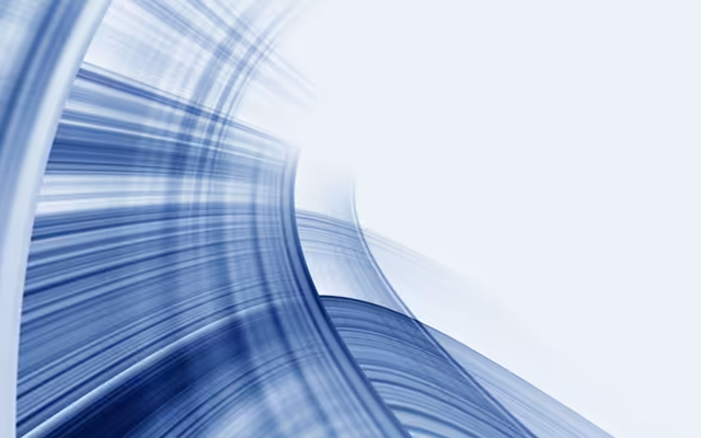 Blue Wave Lines Abstract Motion