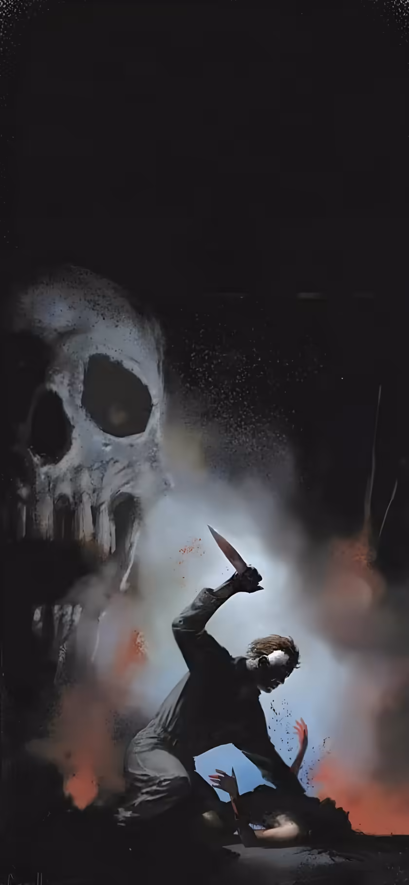 Skeleton Warrior With Knife Dark