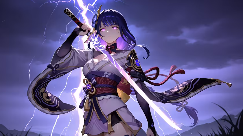Raiden Shogun Lightning Storm Warrior