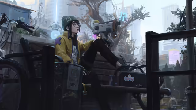 Killjoy Valorant Urban Cyberpunk Scene