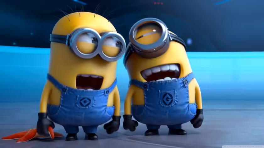 Despicable Me Minions Laughing Together