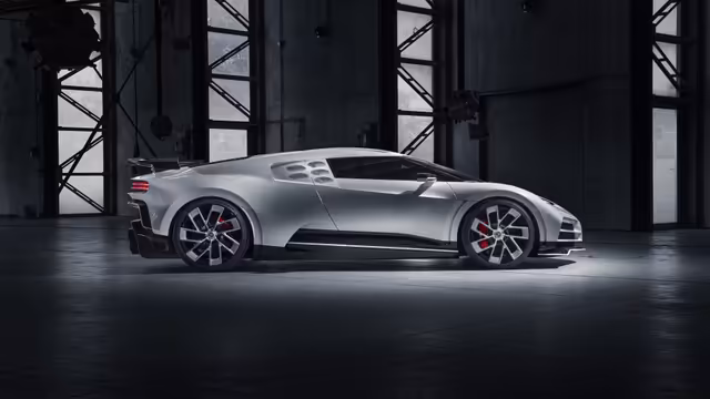 Bugatti Centodieci Hypercar in Industrial Garage
