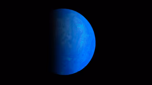 Blue Planet in Cosmic Space