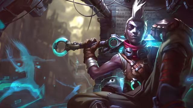 Cyberpunk Hero With Glowing Energy Weapon