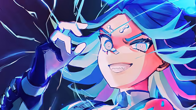 Neon Valorant Art Style Character