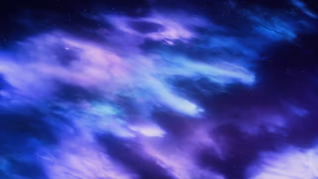 Deep Space Cosmic Blue Nebula