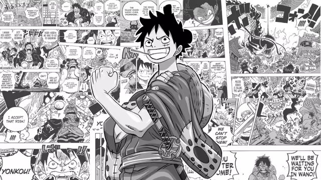 Monkey D. Luffy Manga Collage Adventure