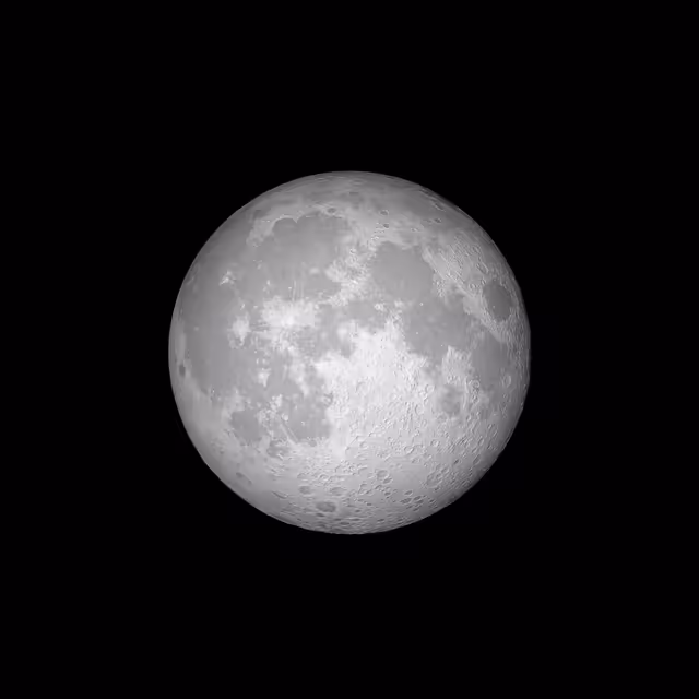 Full Moon Crater Surface Details