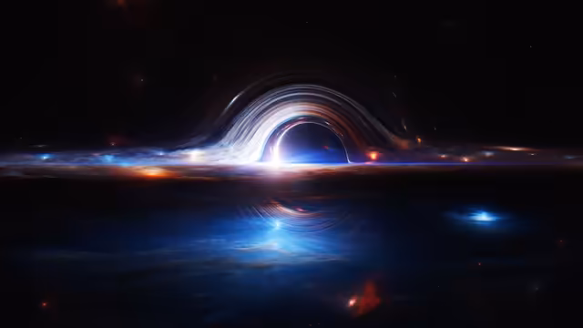 Gargantua Black Hole Space Portal
