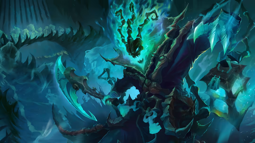 Epic fantasy character surrounded by swirling turquoise magical energy and glowing ethereal effects in dark mystical setting