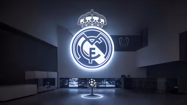 Real Madrid CF Neon Logo