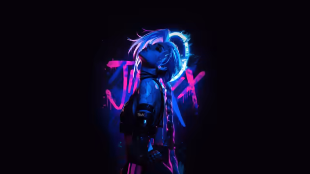 Jinx Neon Cyberpunk Character