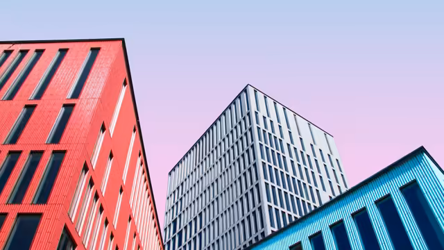 Modern Colorful Urban Buildings