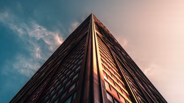 Modern Building Reaching Skyward