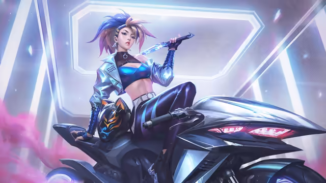 K/DA Akali Neon Cyberpunk