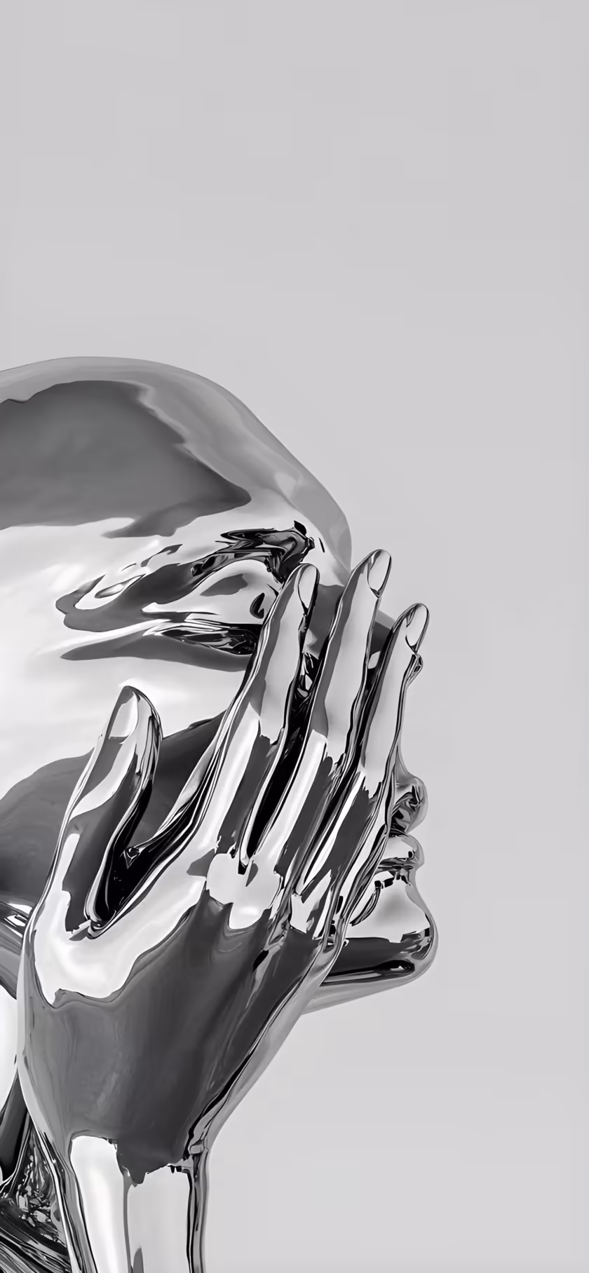 Glossy Hands Abstract Sculpture