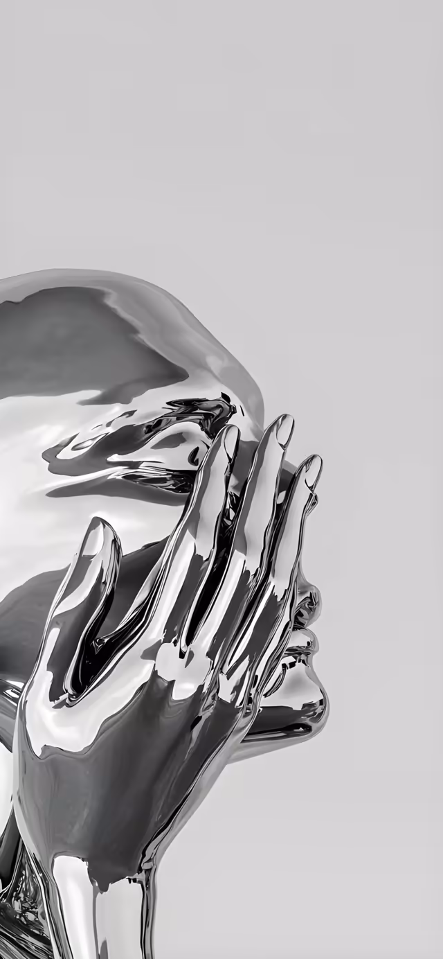 Glossy Hands Abstract Sculpture