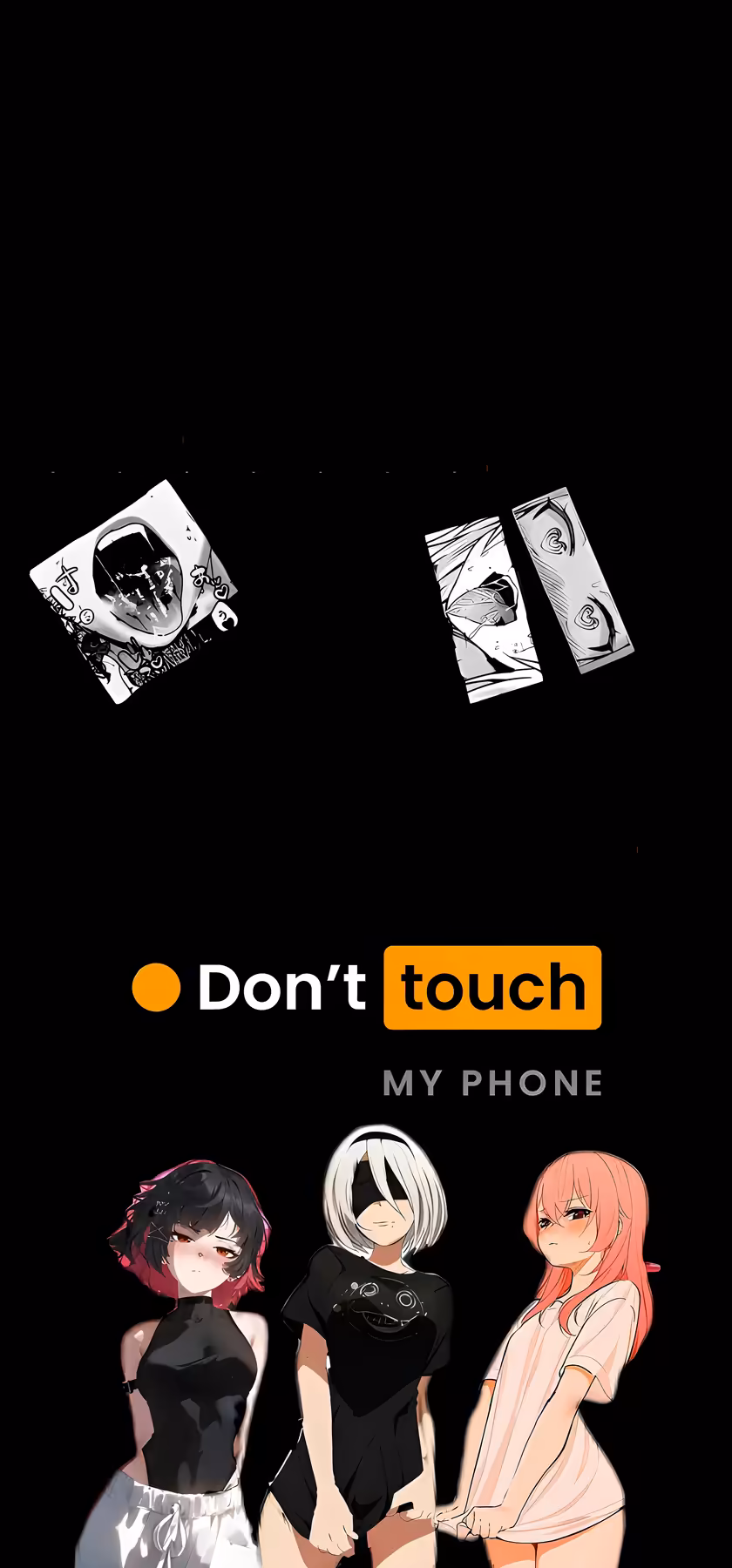 Manga Panel Art – Don’t Touch Wallpaper