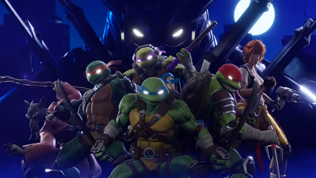 Fortnite Armed Heroes in Blue Neon