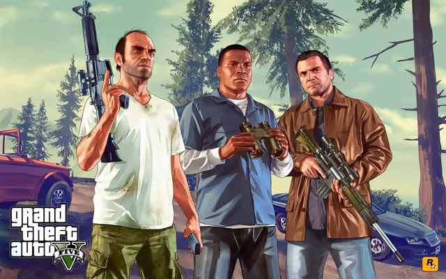 Three Armed Men Forest Action