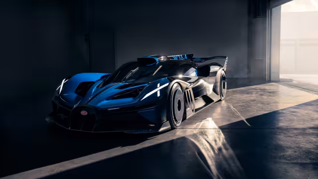 Bugatti Bolide Hypercar Blue