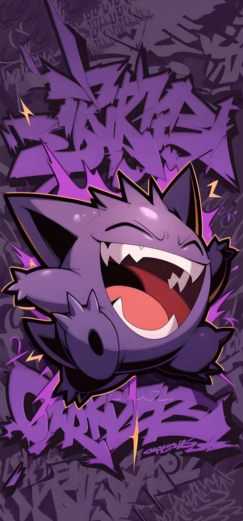 Purple Electric Dragon Creature Art