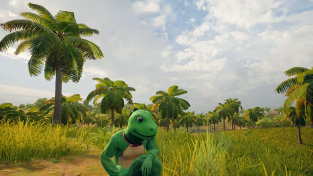 PUBG Green Character Tropical Paradise