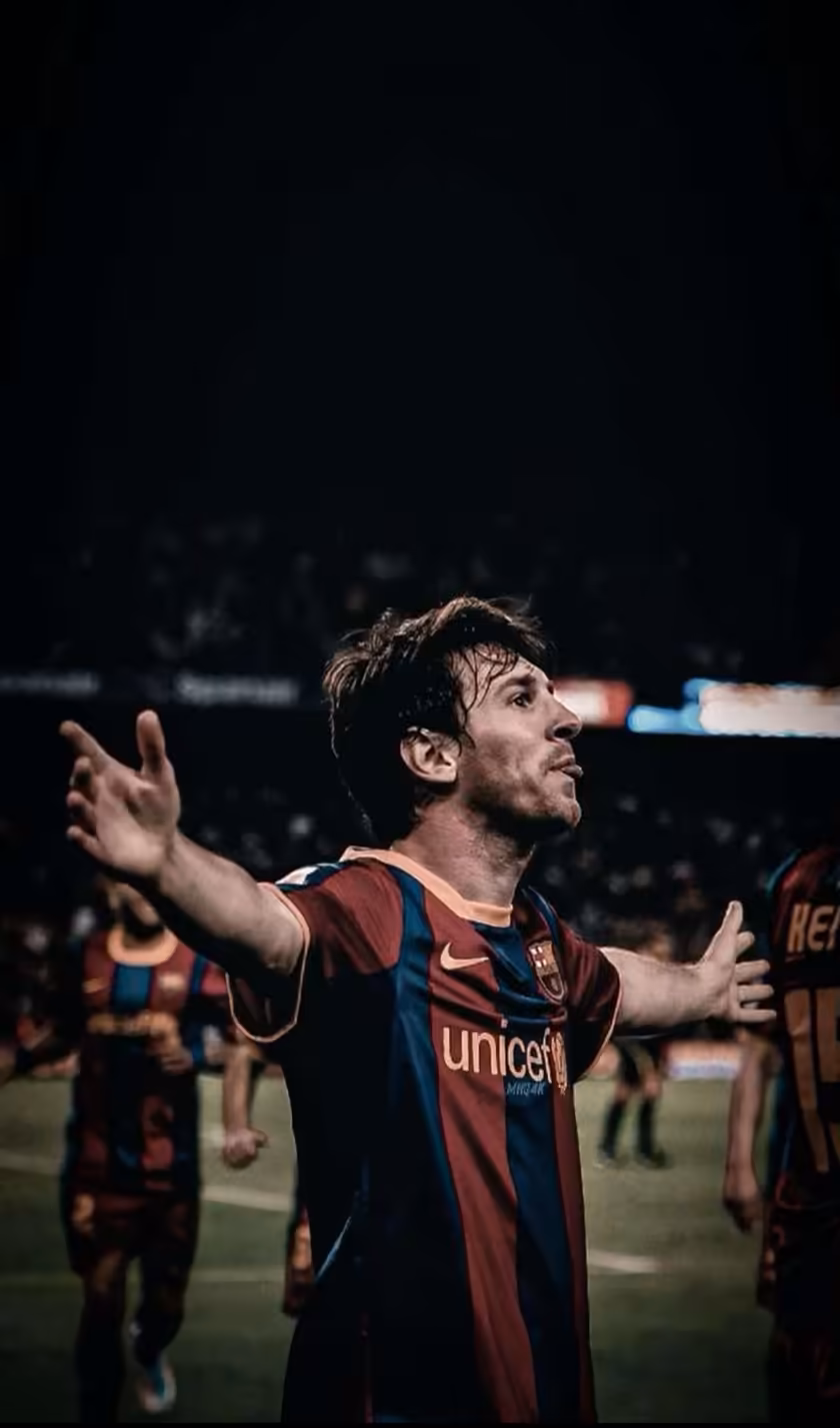 Lionel Messi Stadium Victory Celebration