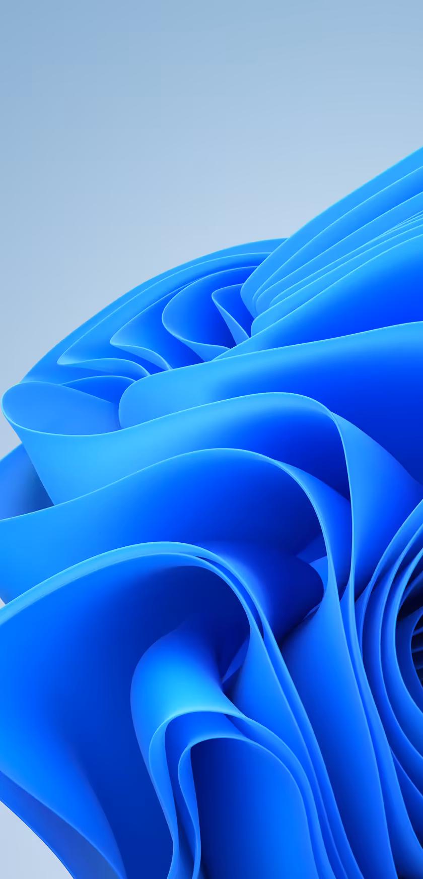 windows 11 Windows Blue Abstract Flowing Layers