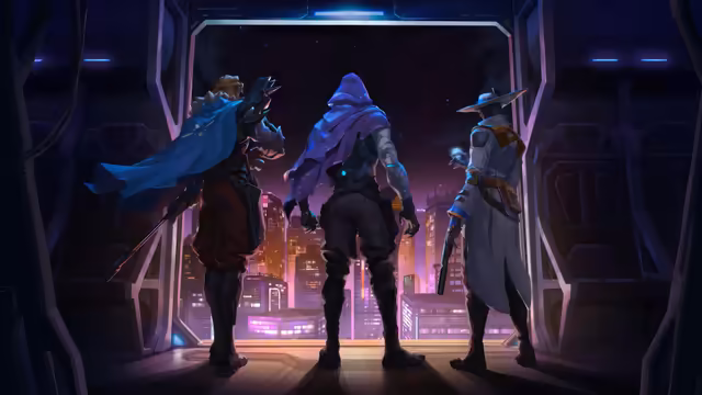 Valorant Agents in Neon City