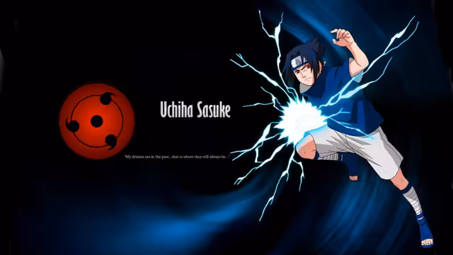 Sasuke Uchiha Lightning Power Blue