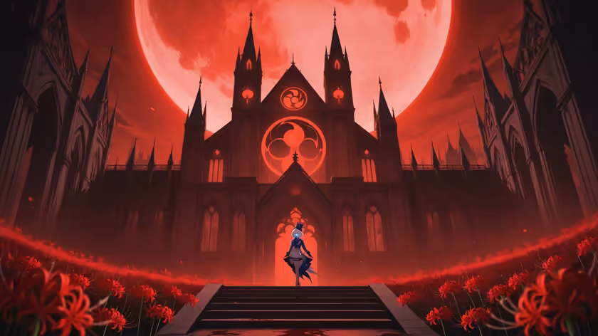 Furina Red Cathedral Moonlight