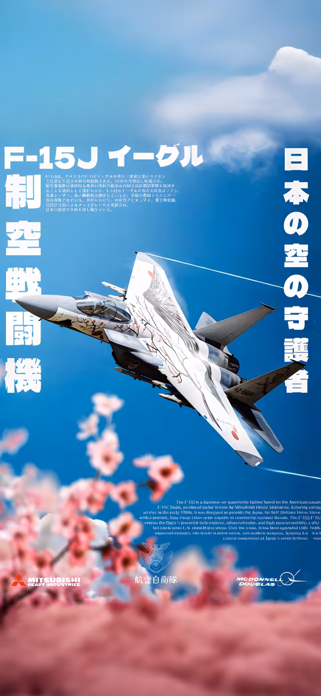 F-15J Eagle Fighter Jet Sky