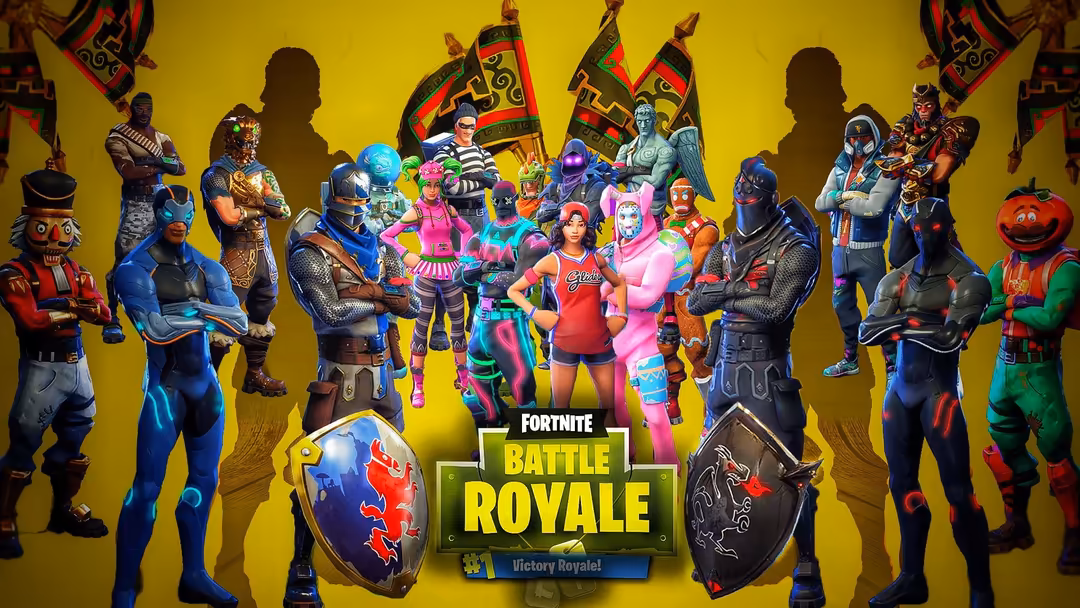 Fortnite Battle Royale Characters Yellow — horizontal fortnite Full HD wallpaper