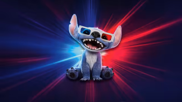 Disney Stitch 3D Glasses Neon