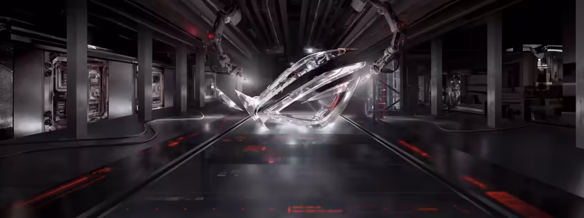 Futuristic Crystal Robot Factory
