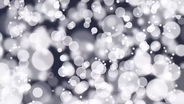Soft White Bokeh Light Particles