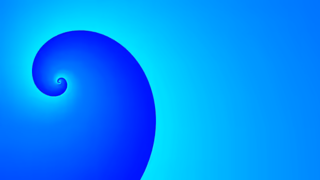 Blue Spiral Abstract Design