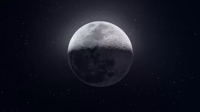 Half Moon Crater Surface Stars