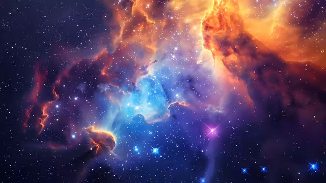 Cosmic Galaxy Nebula Explosion