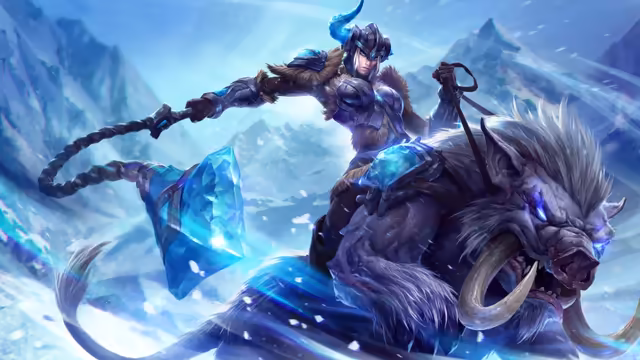 Frozen Warrior With Ice Magic