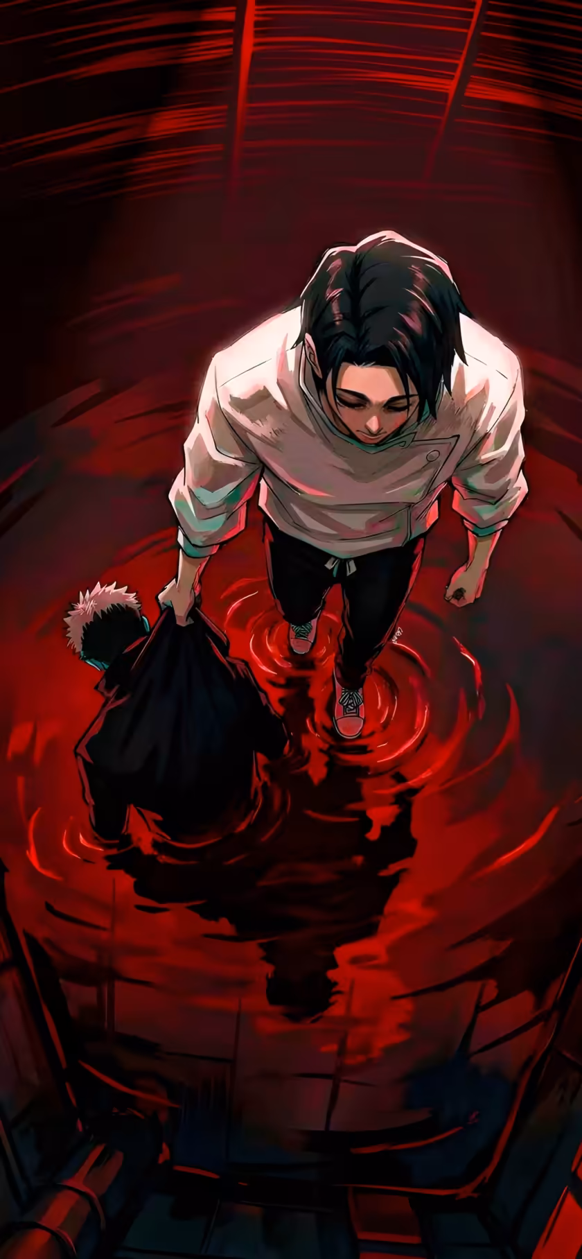 Yuta Okkotsu Red Water Art