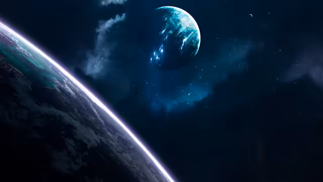 Celestial Planets In Cosmic Space