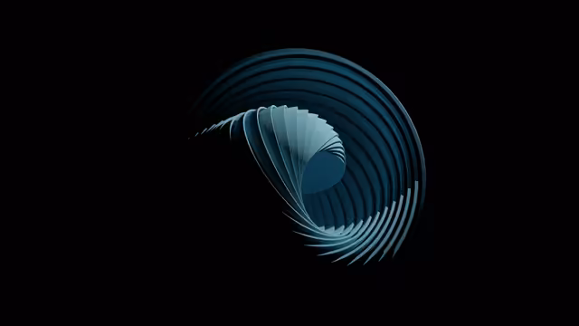 Spiral Shell Geometric Abstract