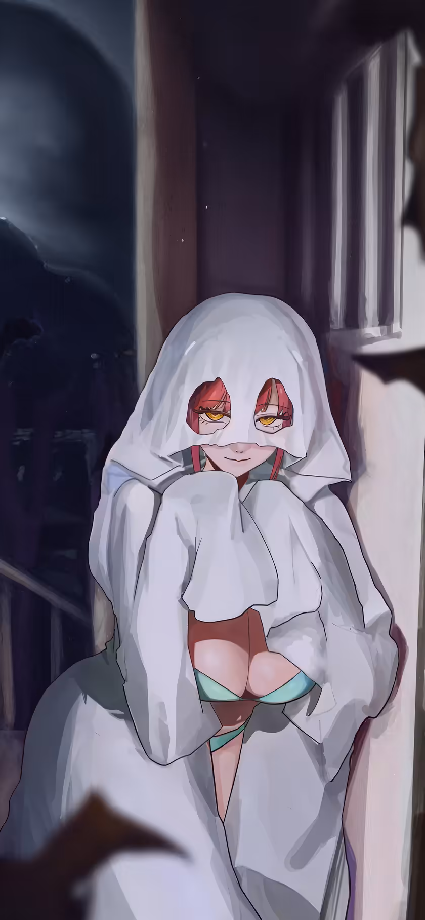 Anime Ghost Mask 4K Wallpaper – Free HD Background
