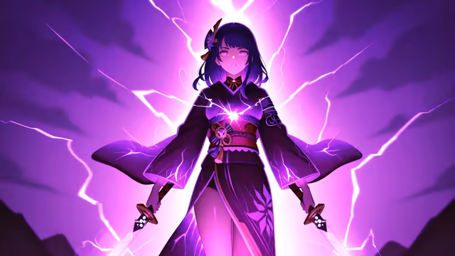 Raiden Shogun Lightning Power Anime
