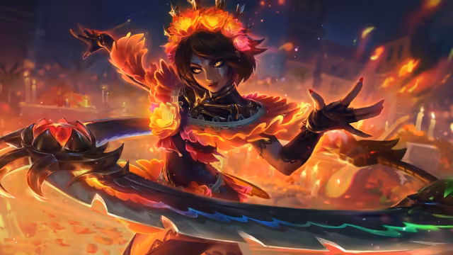 Qiyana Fire Magic Anime Character