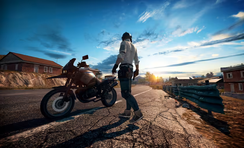 PUBG Motorcycle Wallpaper – Epic Gaming HD Background