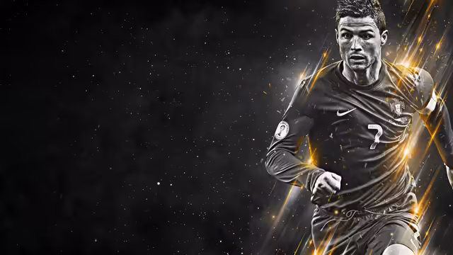 Cristiano Ronaldo Al Nassr Action Shot